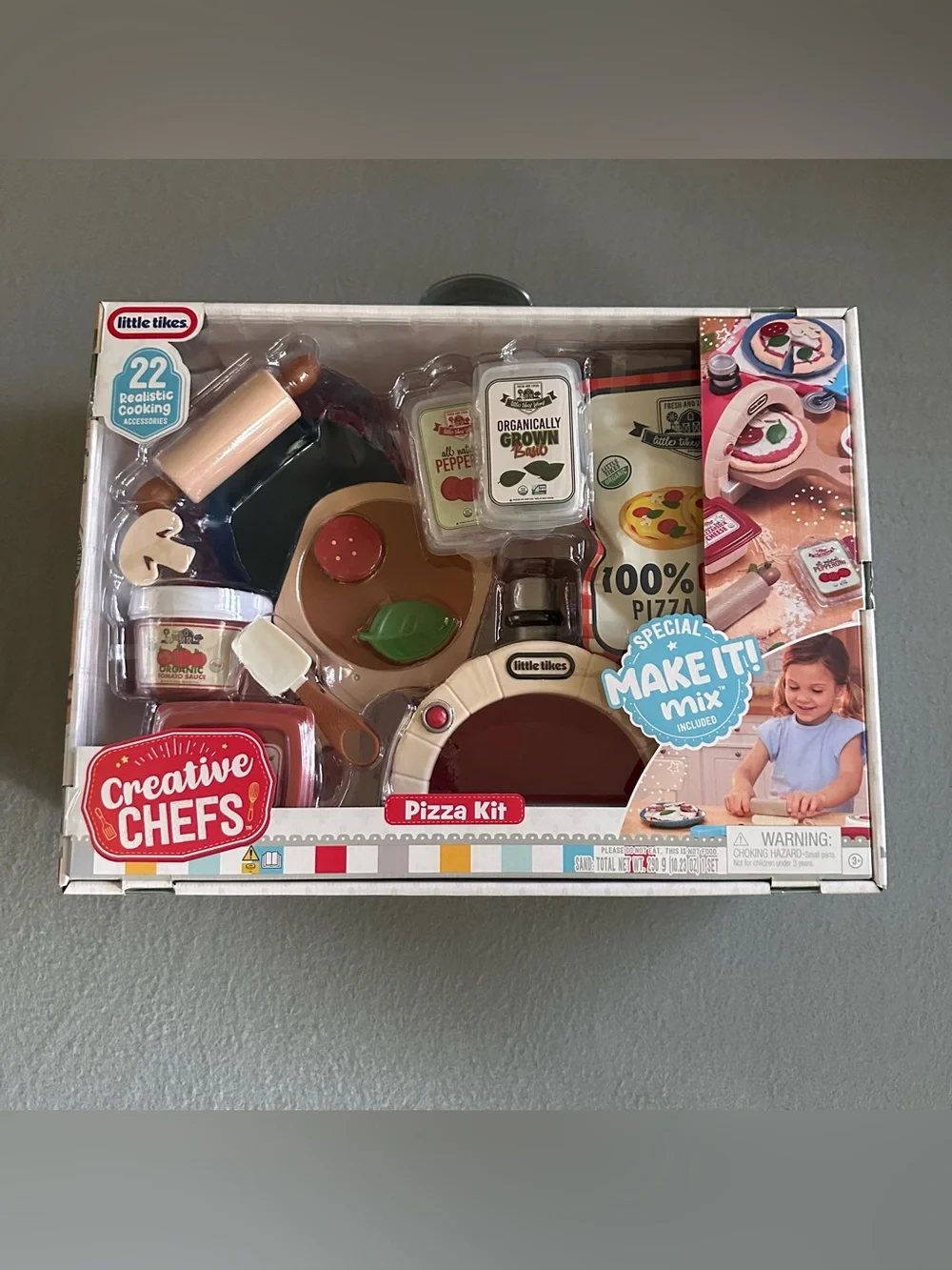 Little Tikes Creative Chefs Pizza Kit Realistic Pretend PlaySet Sensory Play New